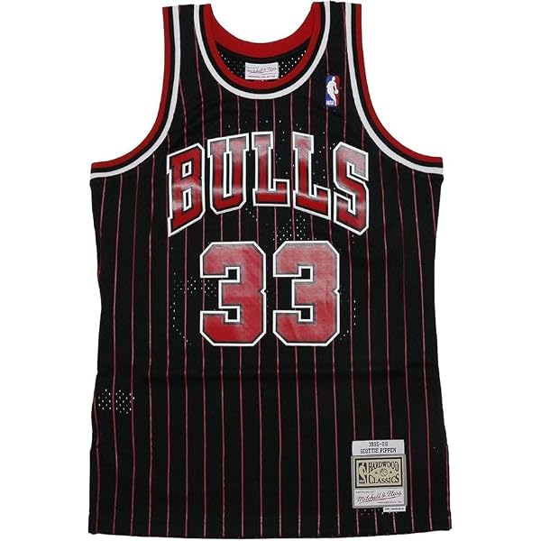Amazon.com: Mitchell & Ness Chicago Bulls Scottie Pippen 33 Black